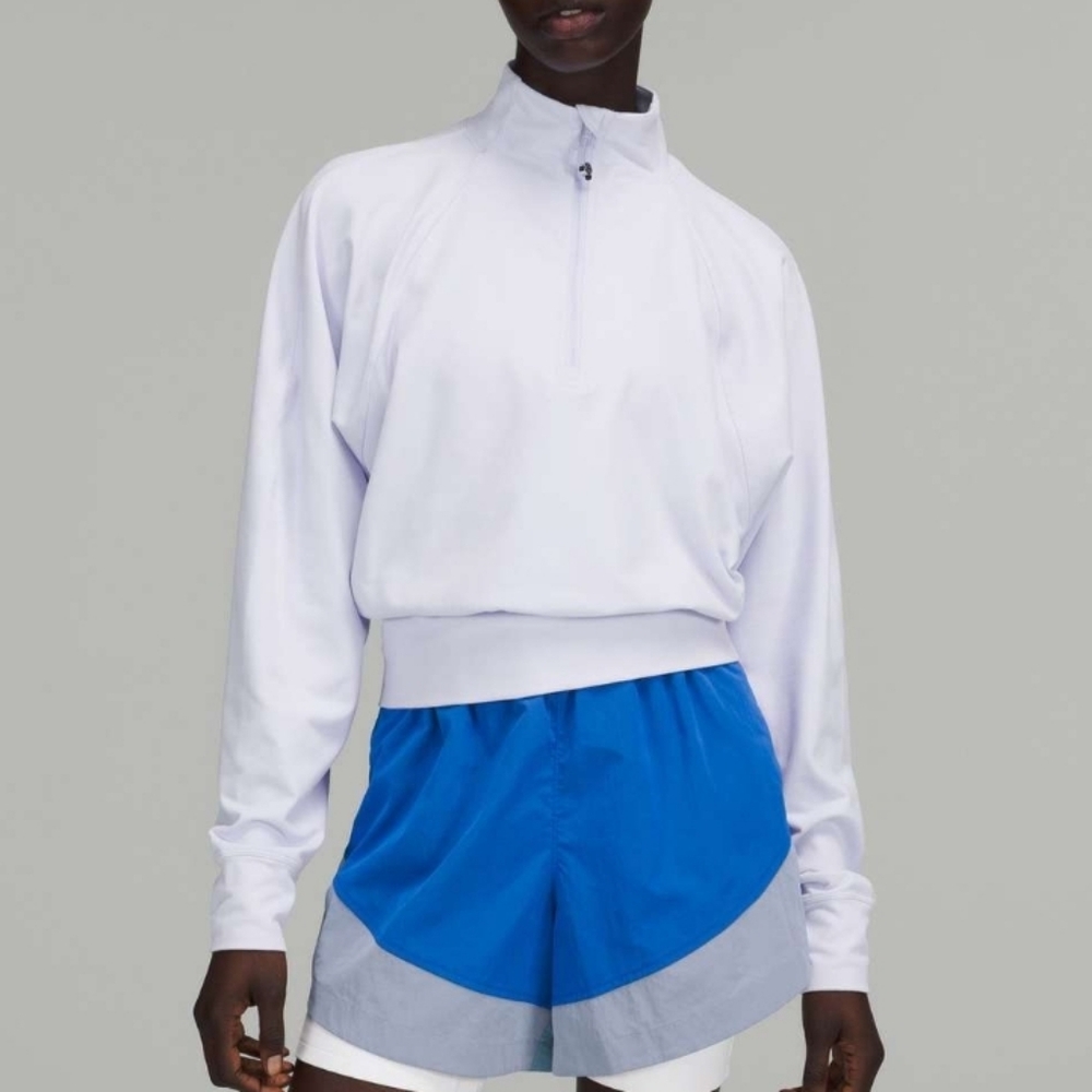 Lululemon Ready to Rulu Half-Zip Pullover Pastel Blue W3FUHS NWT - Picture 2 of 9
